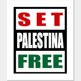 Set Palestine Free Posters and Art